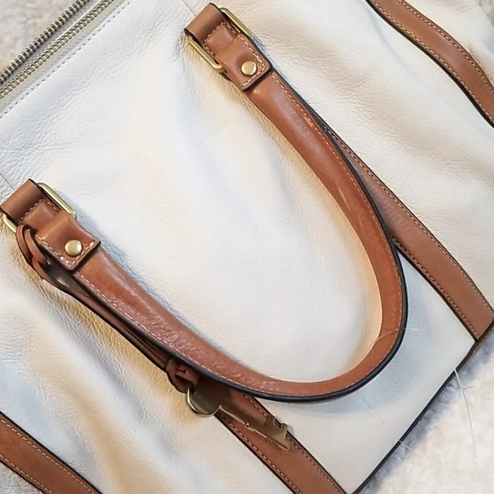 RARE Fossil Kendall Satchel Y2K High Quality Leather Bag